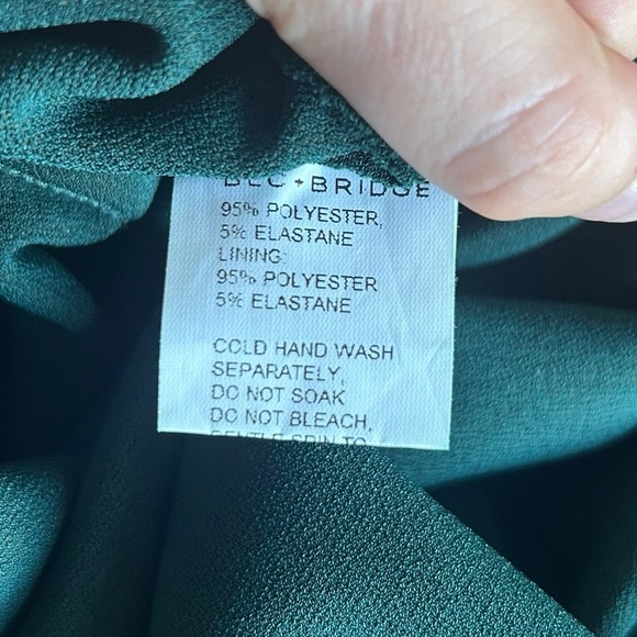 Revolve Bec & Bridge Emerald Green Tasha Midi Dress US size 4 - Picture 12 of 13